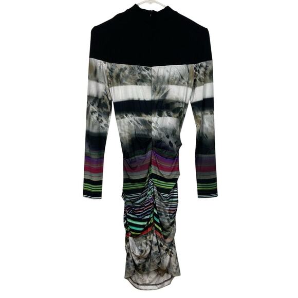 NICOLE MILLER Artelier 00608 Striped Stretch Knit Dress    Size S - Picture 7 of 10